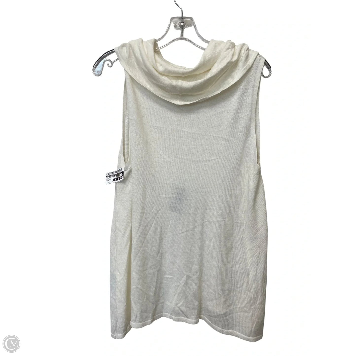 Top Sleeveless By White House Black Market In White, Size: L