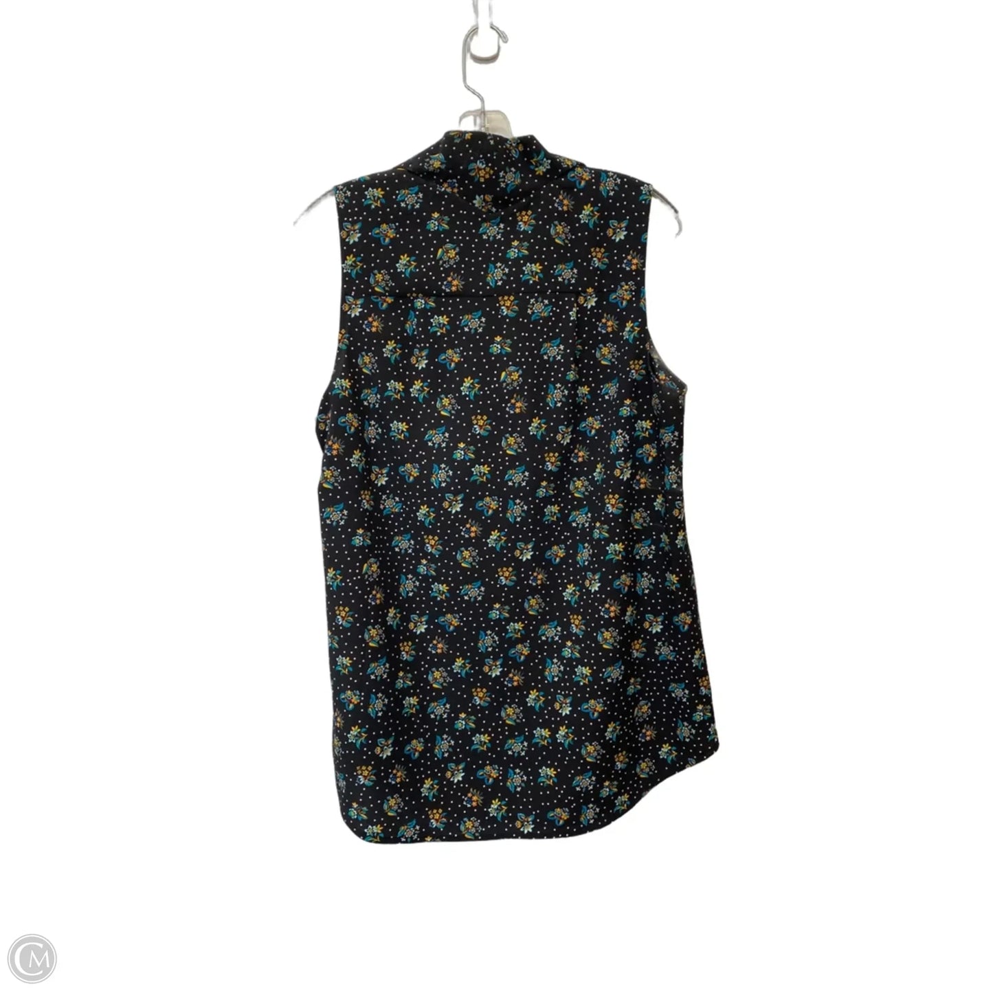 Top Sleeveless By Cabi In Floral Print, Size: M