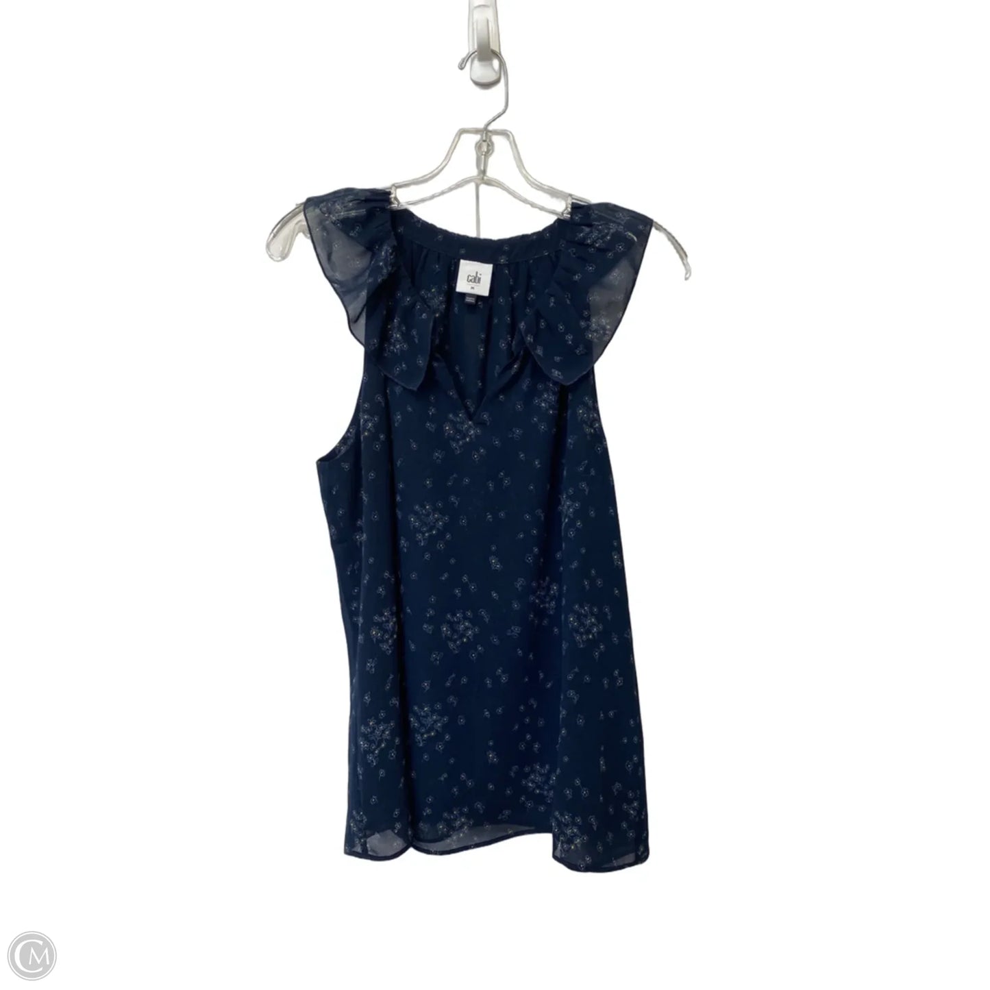 Top Sleeveless By Cabi In Blue, Size: M