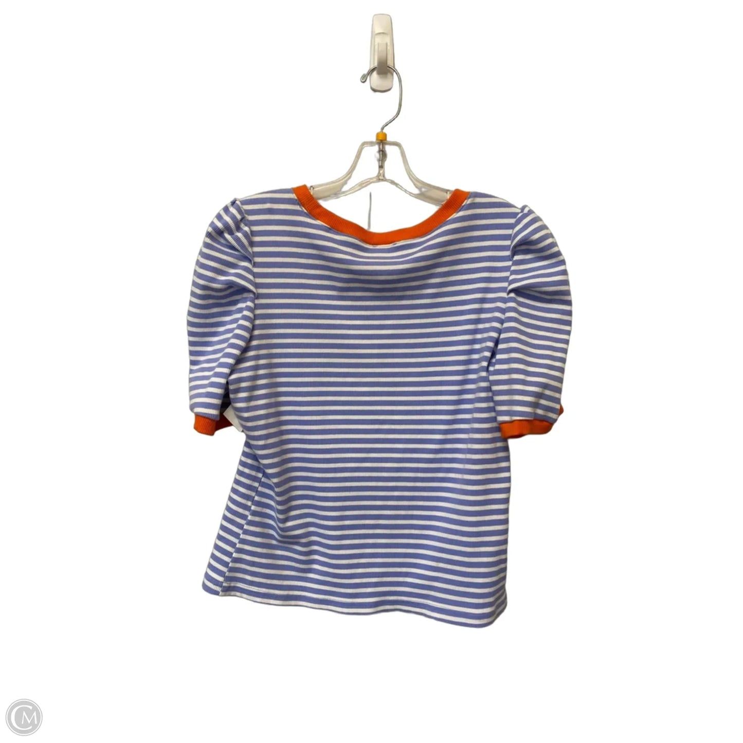 Top Short Sleeve By Maeve In Striped Pattern, Size: L
