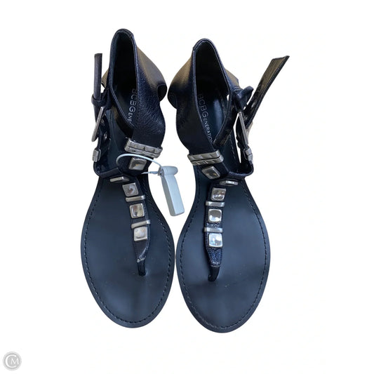Sandals Heels Wedge By Bcbgeneration In Black, Size: 8