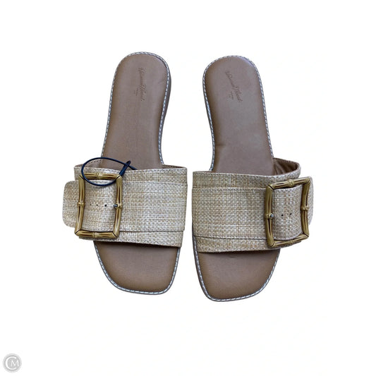 Sandals Flats By Universal Thread In Tan, Size: 8