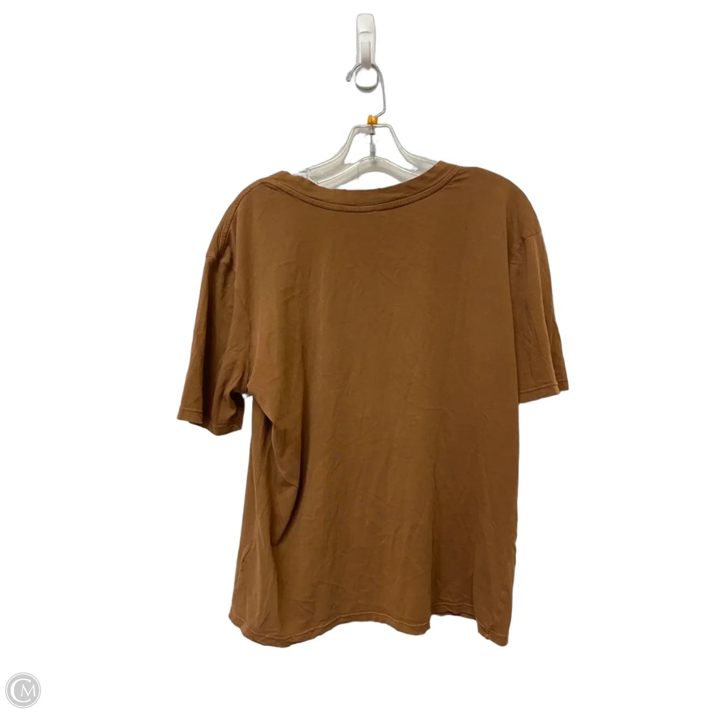Top Short Sleeve By Free People In Brown, Size: M
