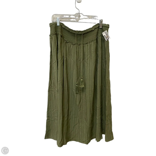 Skirt Maxi By Knox Rose In Green, Size: L