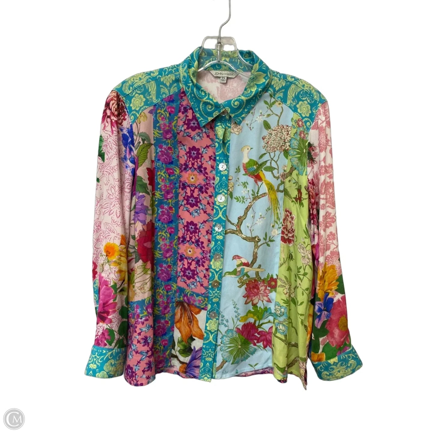 Top Long Sleeve By John Mark In Animal Print, Size: Sp