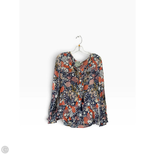 Top Long Sleeve By Maeve In Floral Print, Size: M