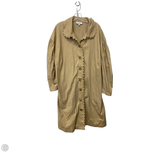 Dress Casual Midi By Target-designer In Tan, Size: 1x
