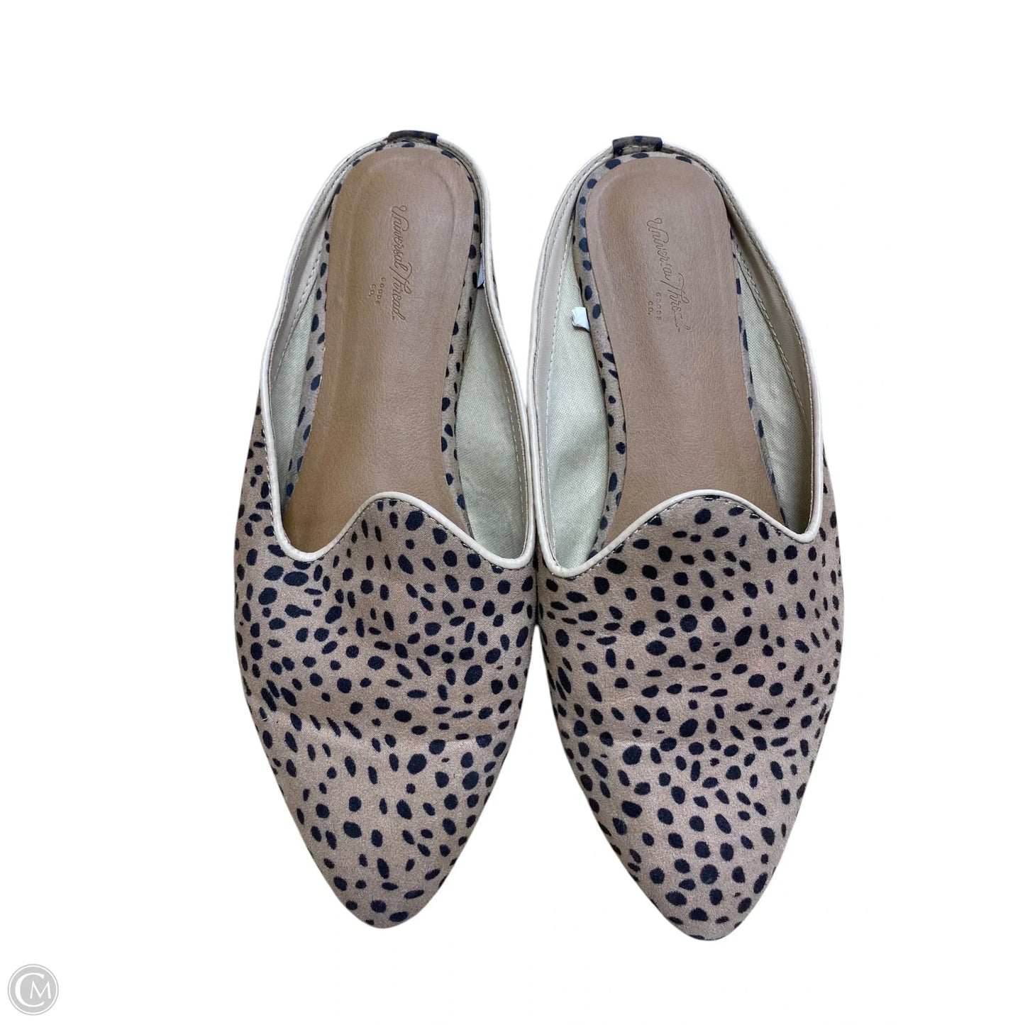 Shoes Flats By Universal Thread In Animal Print, Size: 8