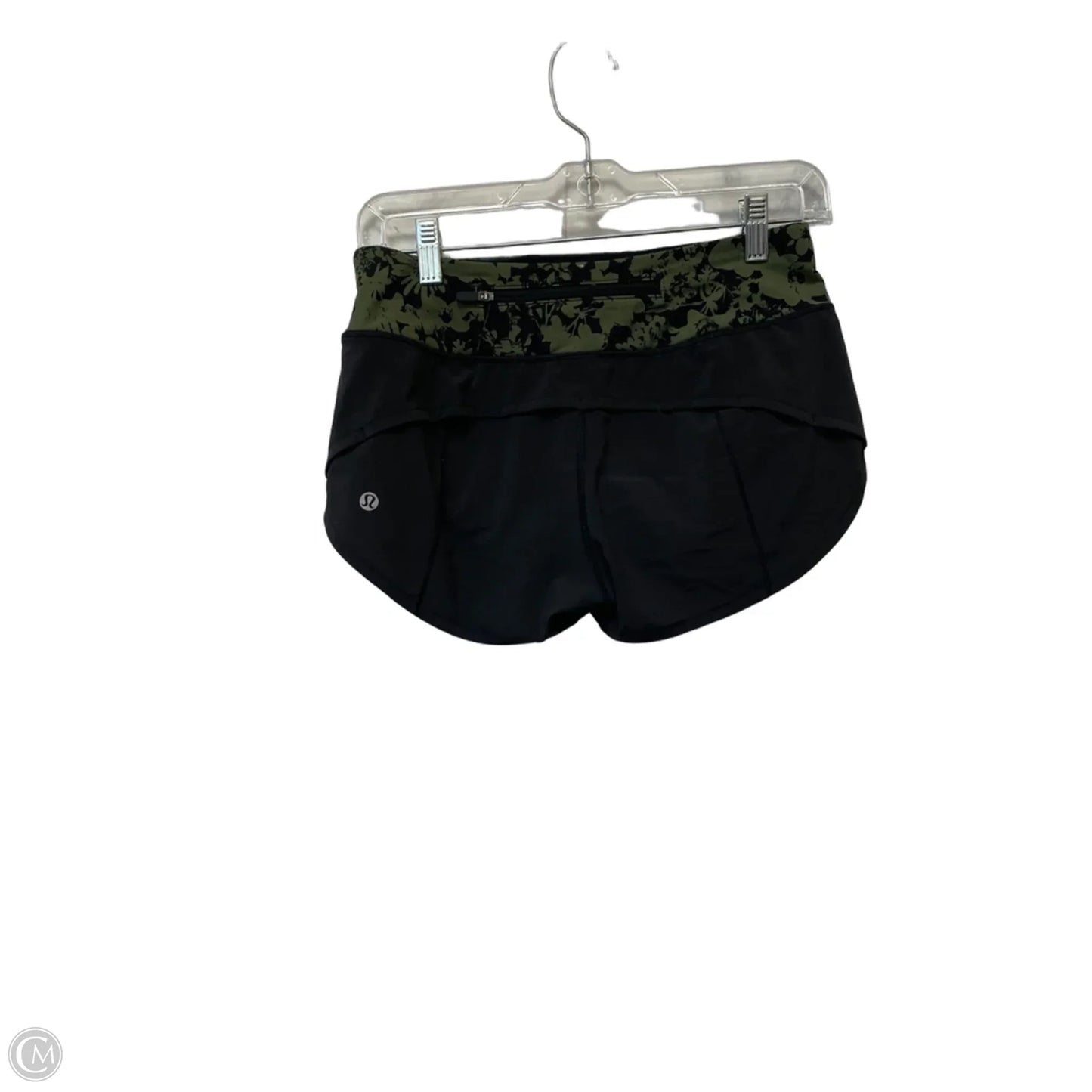 Athletic Shorts By Lululemon In Green, Size: 2