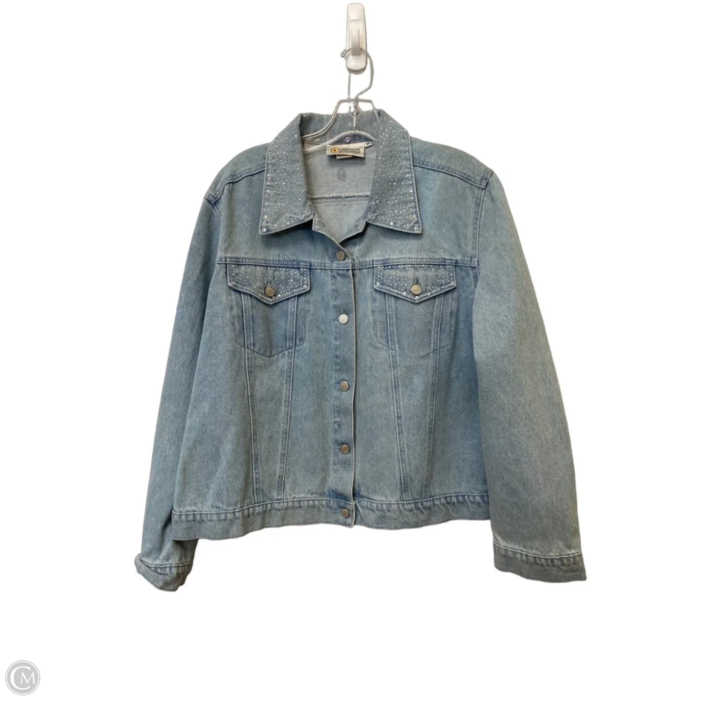 Jacket Denim By Christine Alexander In Blue Denim, Size: Xl