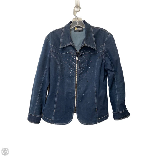 Jacket Denim By Christine Alexander In Blue, Size: L