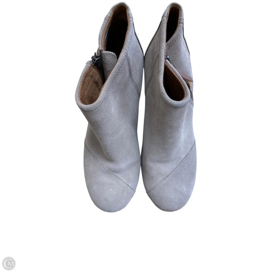 Boots Ankle Heels By Toms In Grey, Size: 8