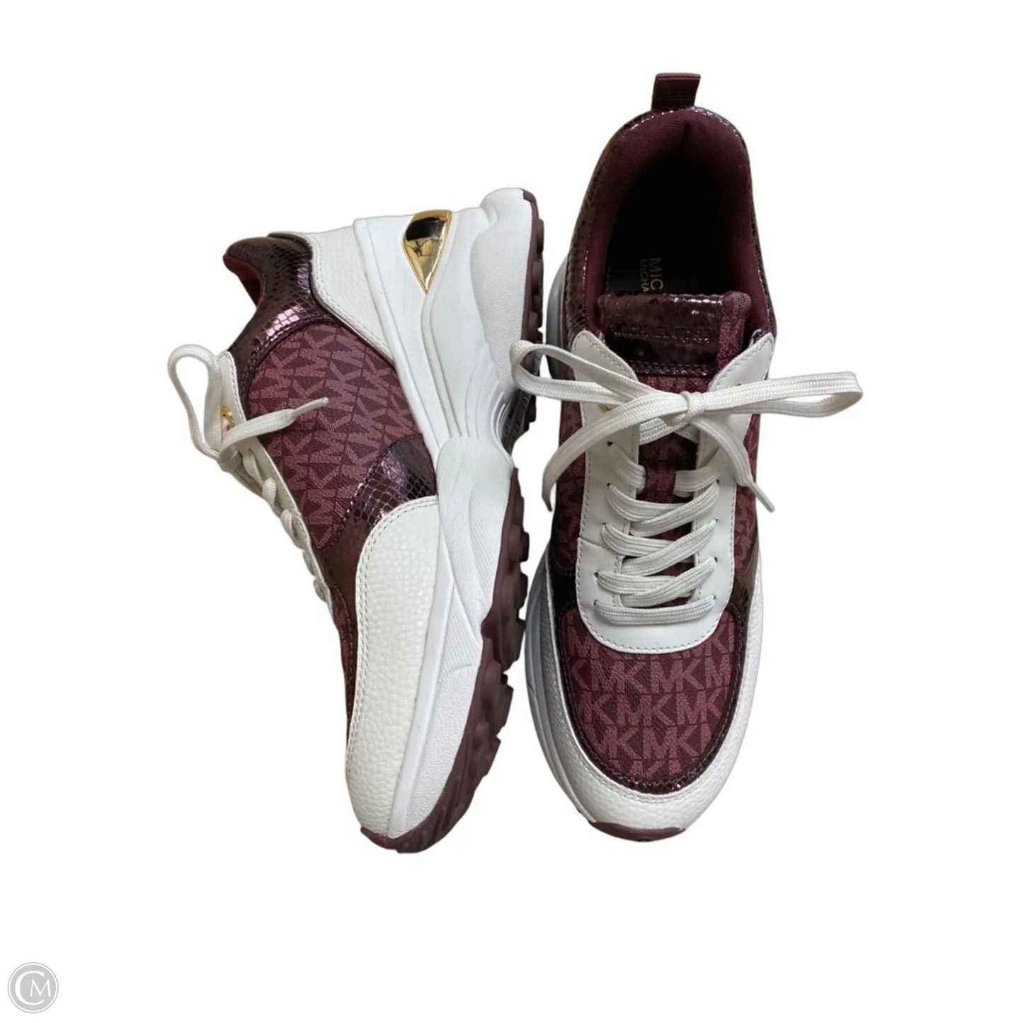 Shoes Sneakers By Michael By Michael Kors In Maroon, Size: 10