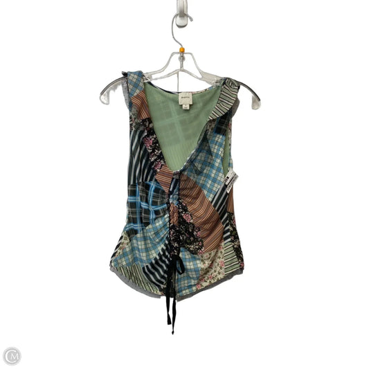 Top Sleeveless By Maeve In Multi-colored, Size: S