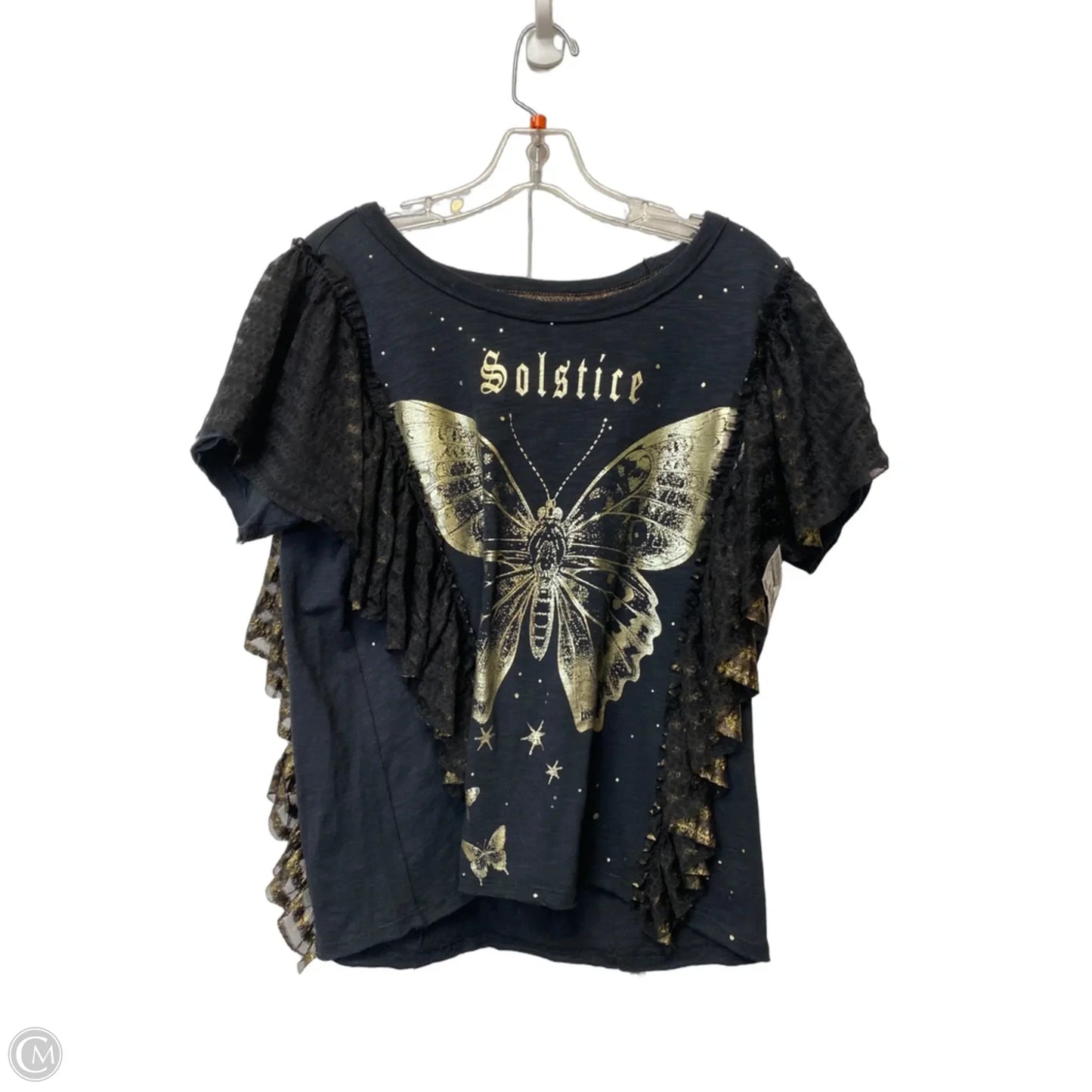 Top Short Sleeve By Pilcro In Black, Size: Xs