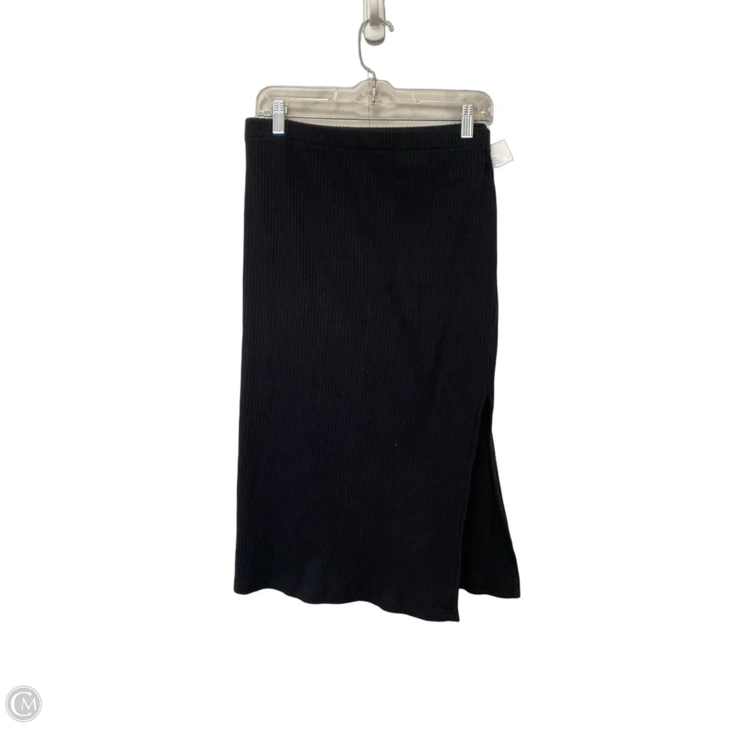 Skirt Midi By Time And Tru In Black, Size: L