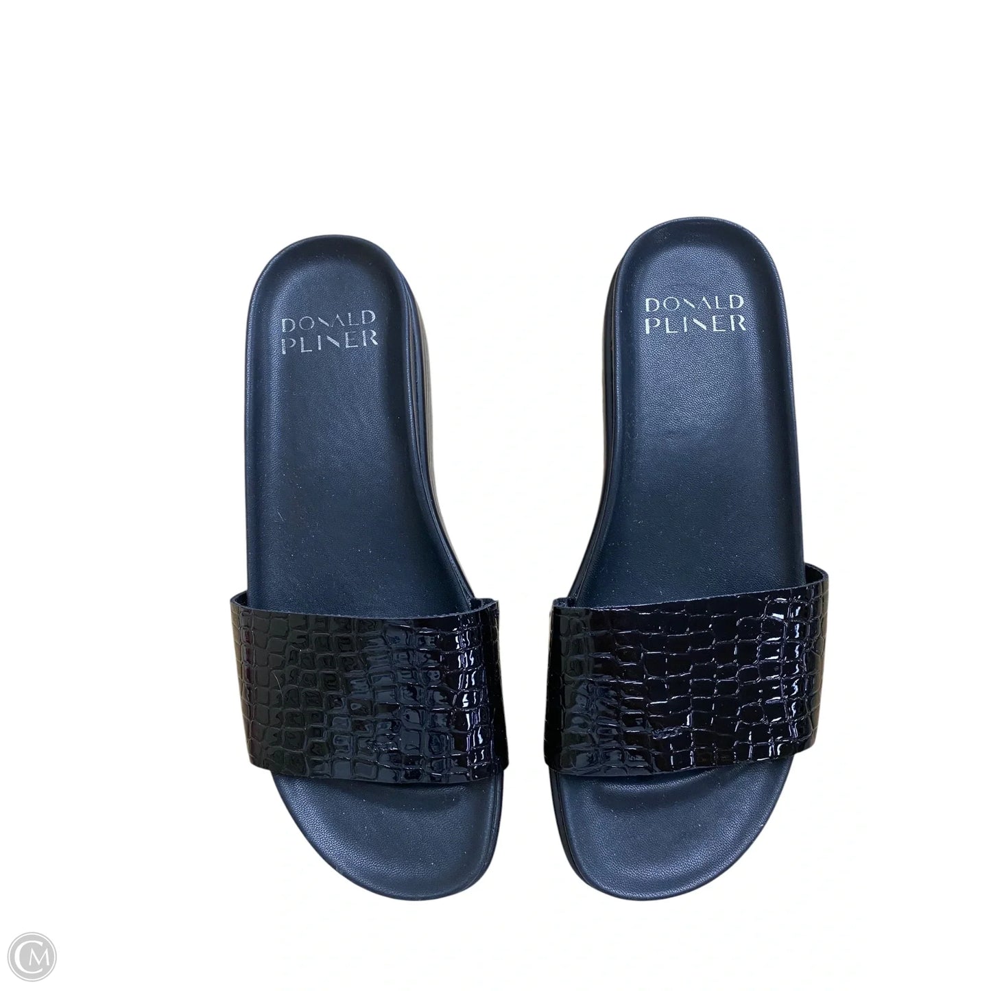Sandals Flats By Donald Pliner In Black, Size: 6