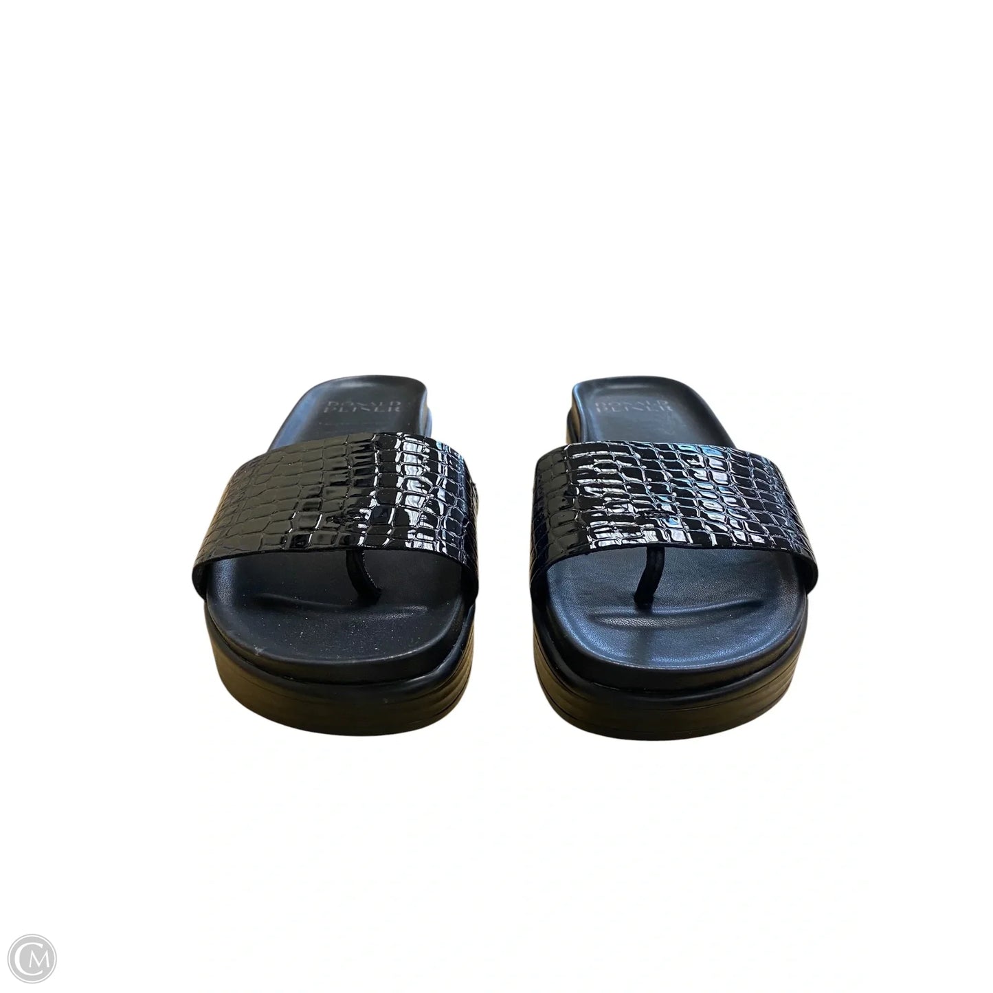 Sandals Flats By Donald Pliner In Black, Size: 6