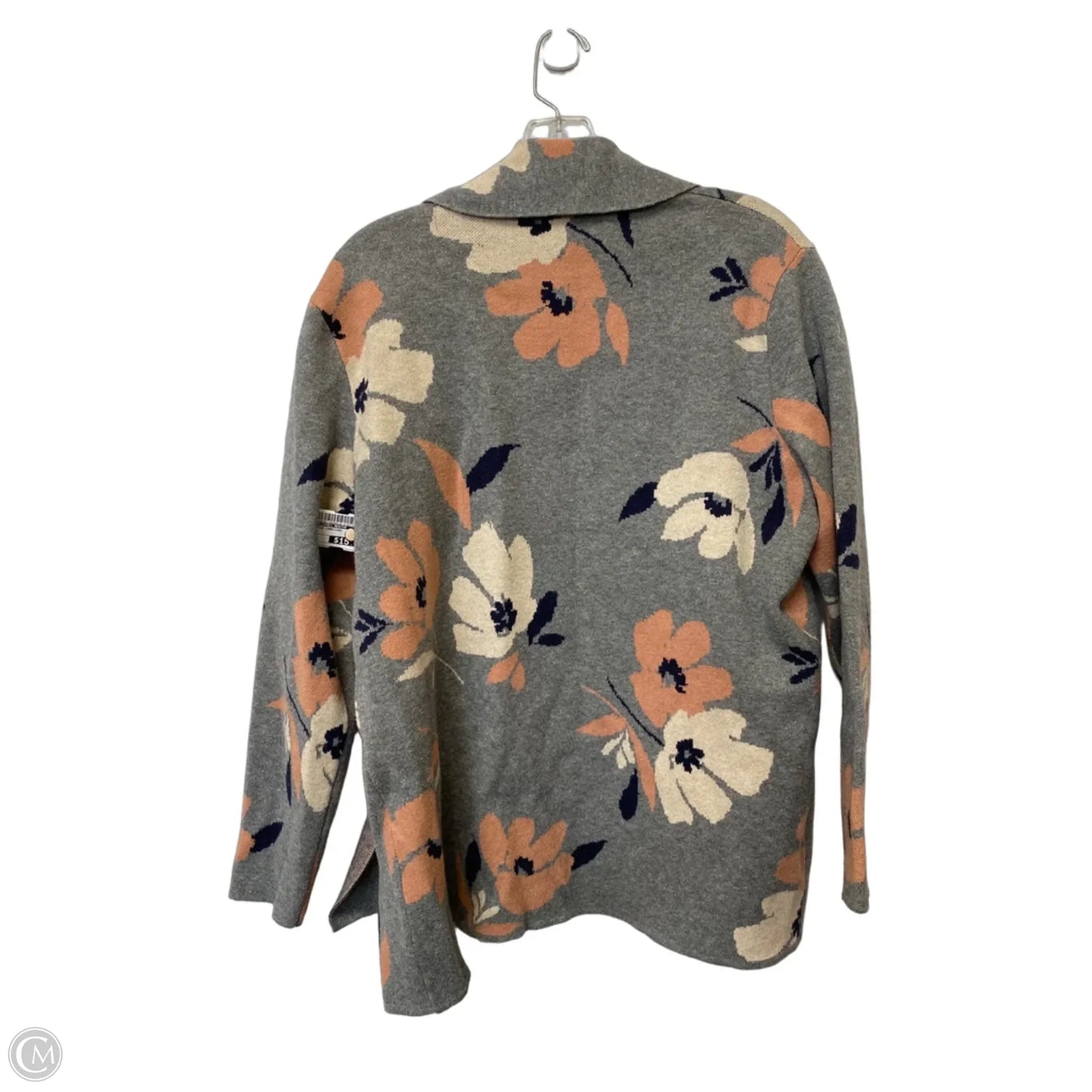 Sweater Cardigan By Clothes Mentor In Grey, Size: M