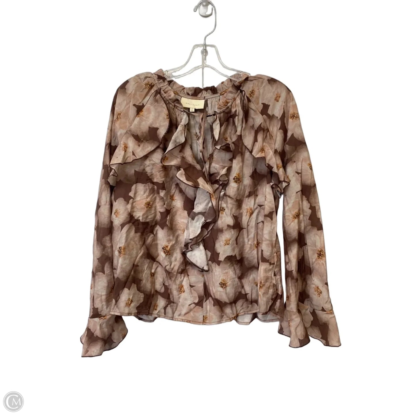Top Long Sleeve By Melloday In Floral Print, Size: S