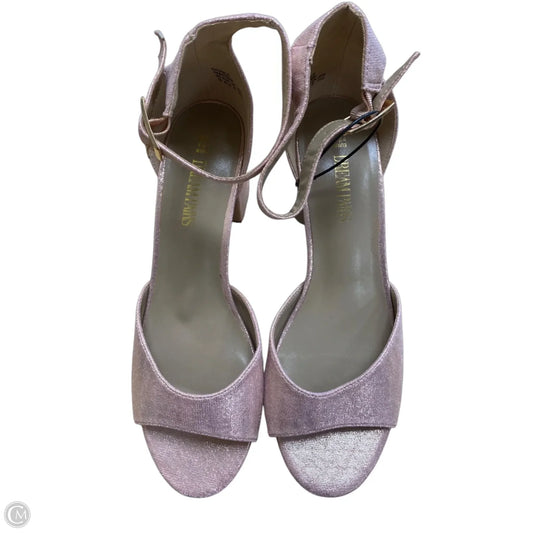 Shoes Heels Block By Dream Pairs In Pink, Size: 10