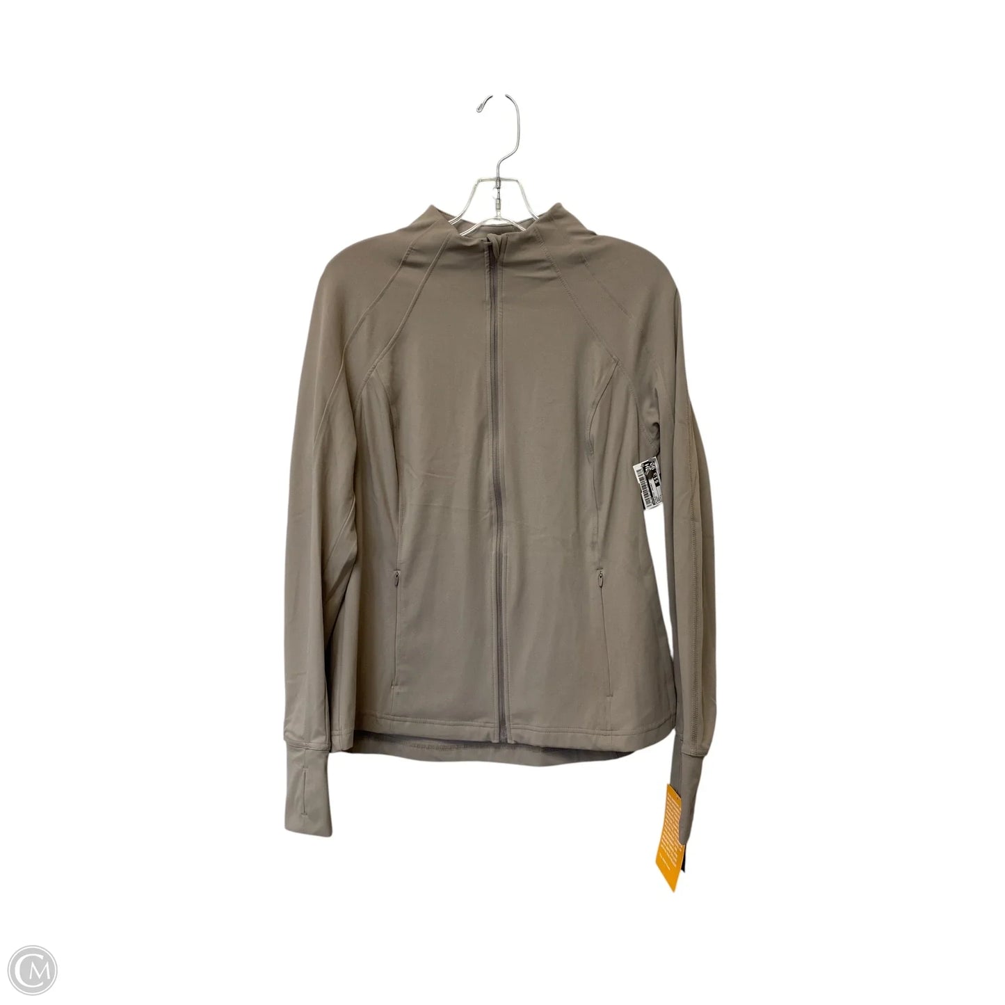 Athletic Jacket By Avia In Brown, Size: L