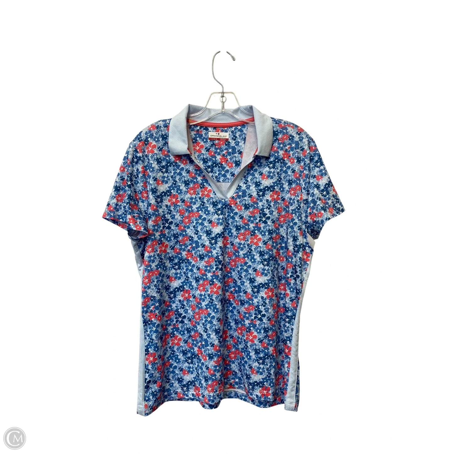 Athletic Top Short Sleeve By Clothes Mentor In Floral Print, Size: L