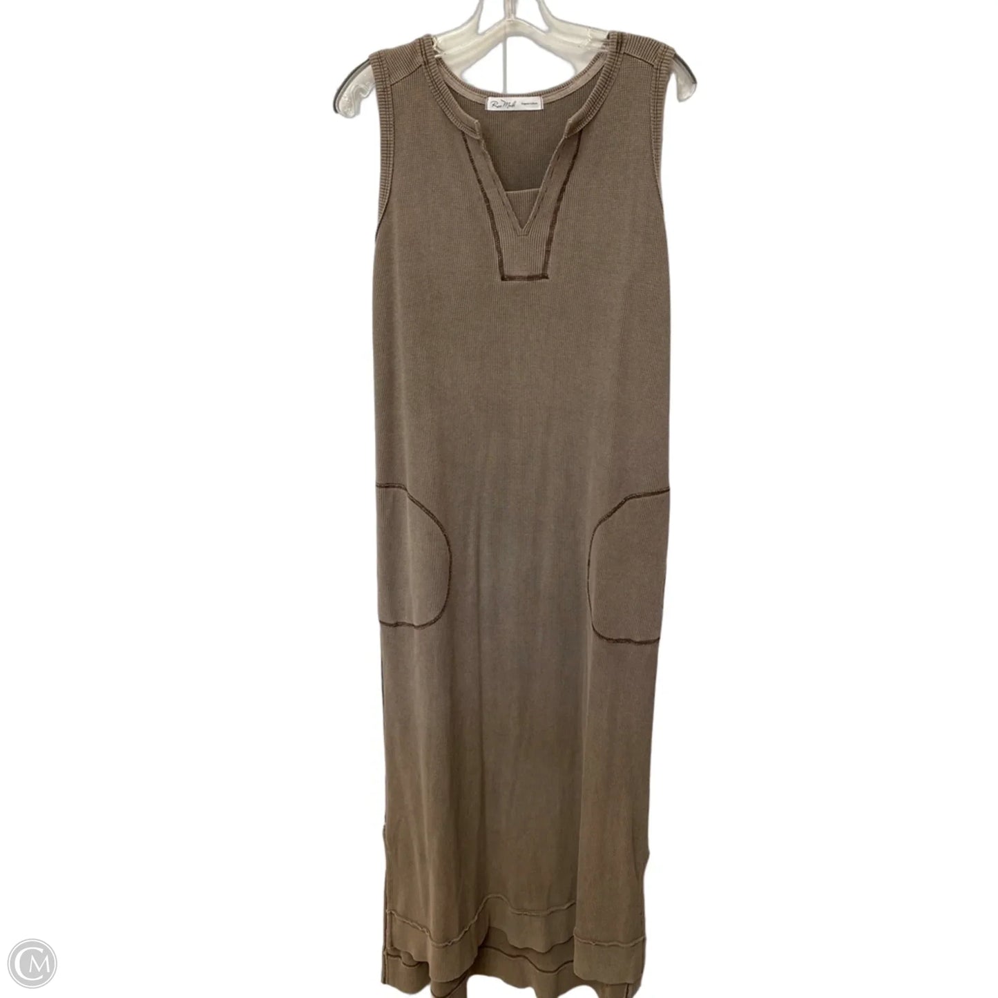 Dress Casual Maxi By Rae Mode In Brown, Size: L