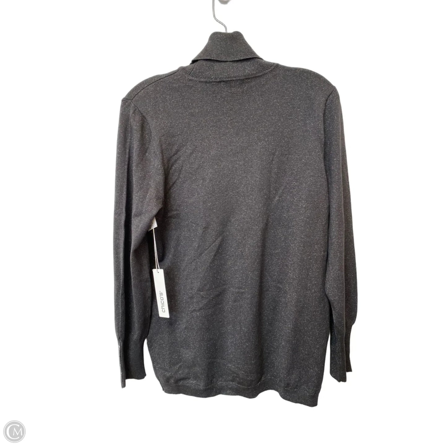 Sweater By Chicos In Grey, Size: M