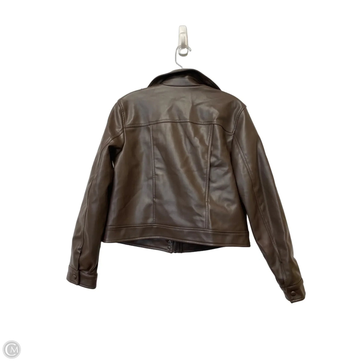 Jacket Moto By Scoop In Brown, Size: M