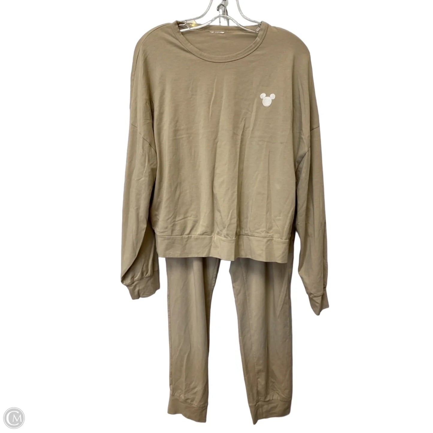Lounge Set Pants By Clothes Mentor In Tan, Size: S
