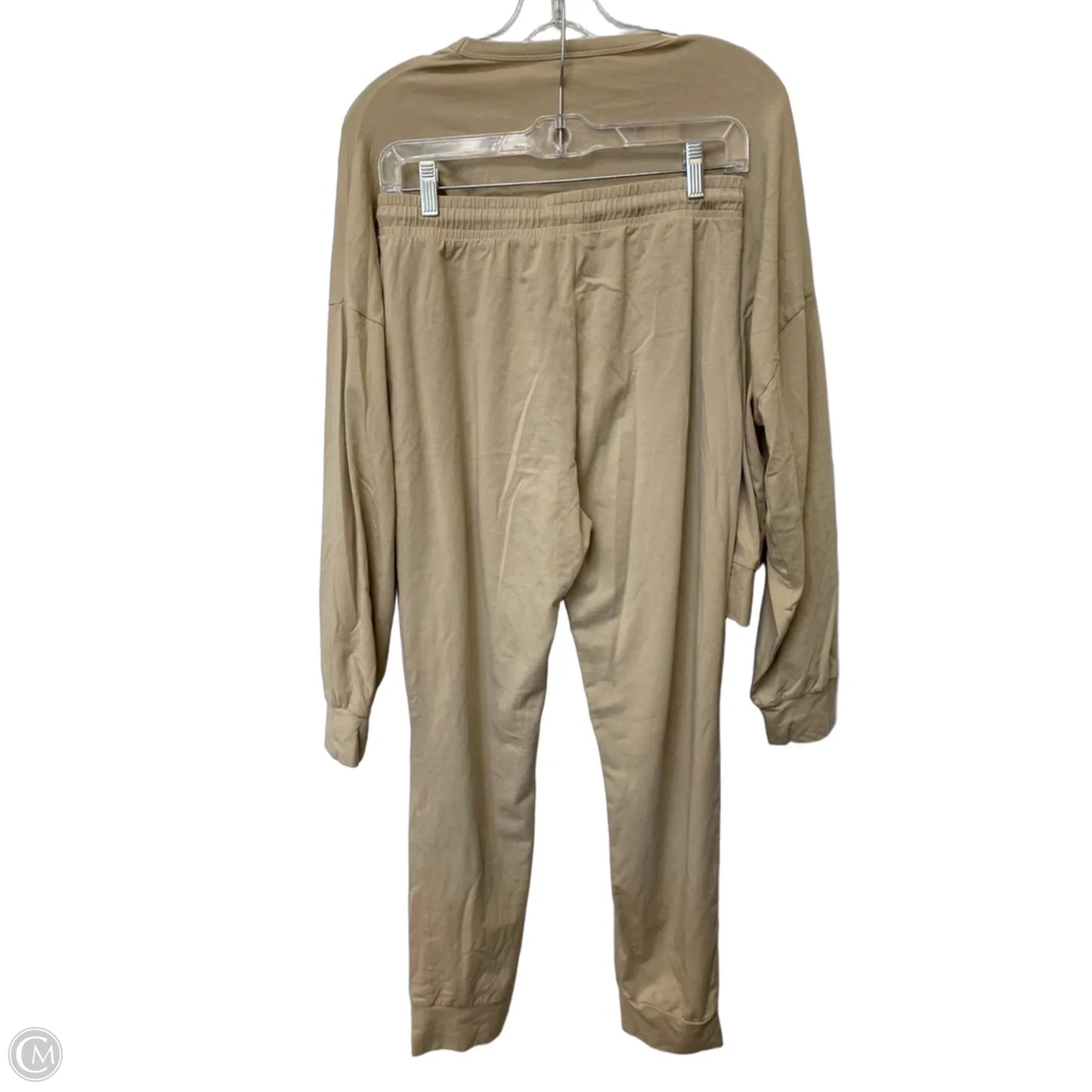 Lounge Set Pants By Clothes Mentor In Tan, Size: S