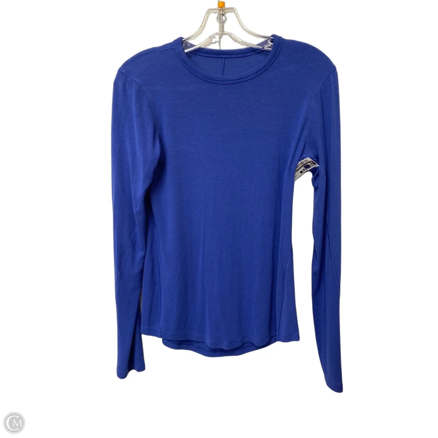 Athletic Top Long Sleeve Crewneck By Lululemon In Blue, Size: S