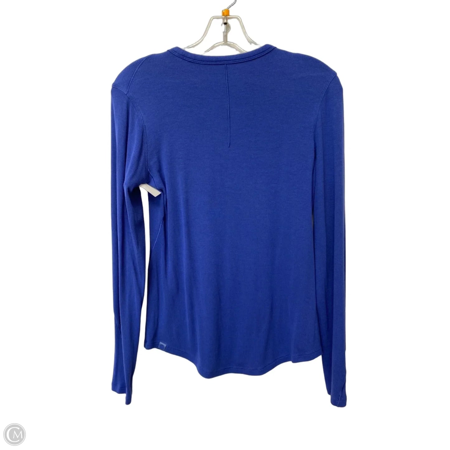 Athletic Top Long Sleeve Crewneck By Lululemon In Blue, Size: S