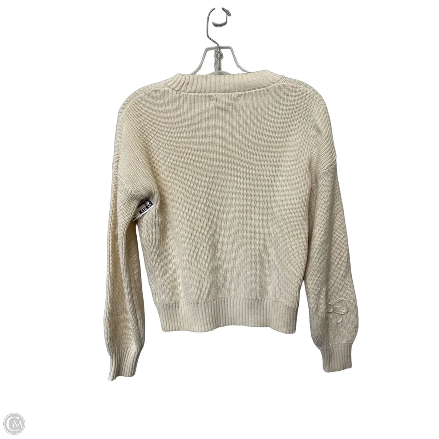 Sweater By Laura Ashley In Cream, Size: Xs