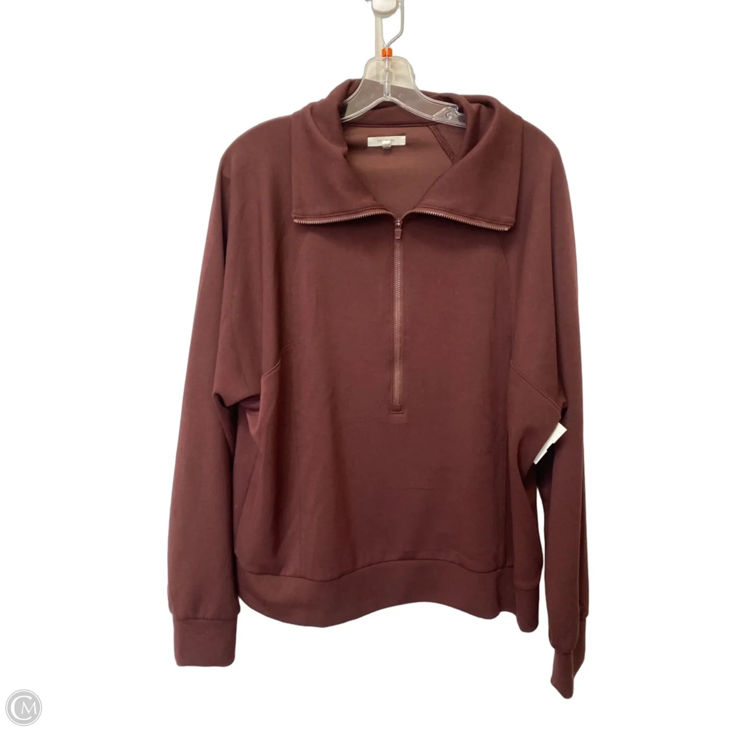 Athletic Jacket By Maurices In Maroon, Size: L