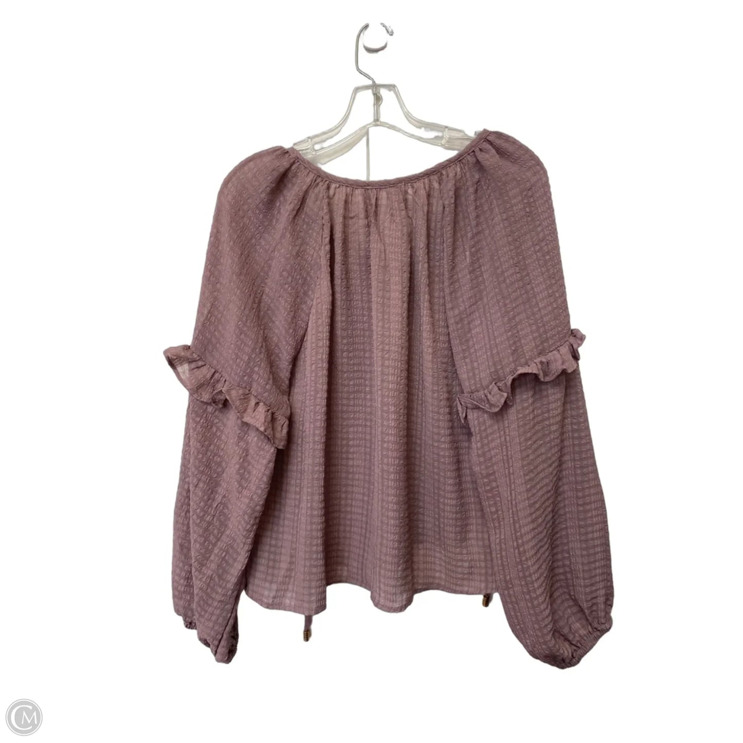 Top Long Sleeve By Clothes Mentor In Purple, Size: S