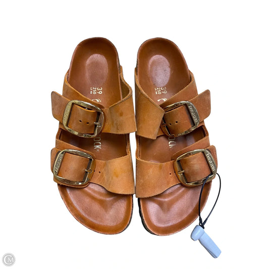 Sandals Flats By Birkenstock In Orange, Size: 8