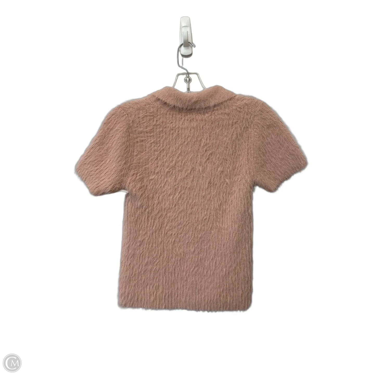 Sweater Short Sleeve By Zara In Pink, Size: M