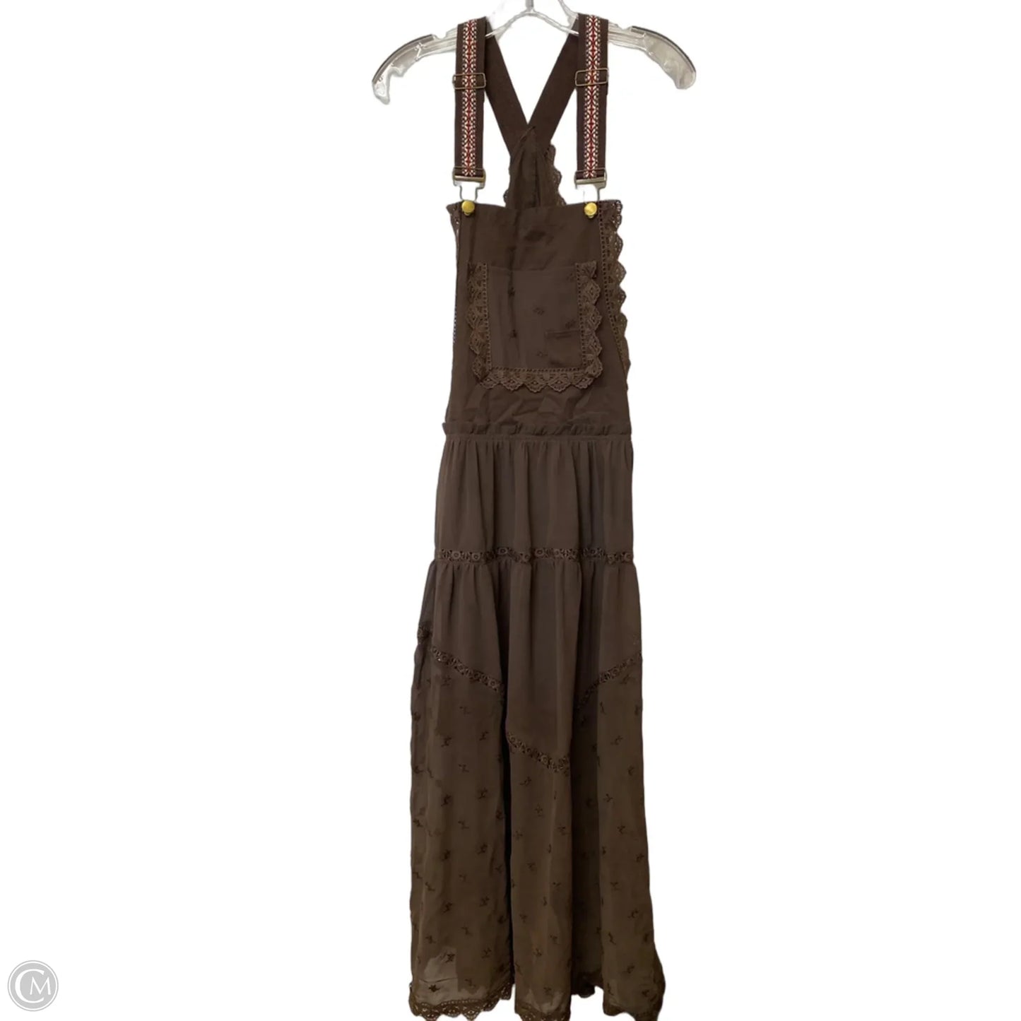 Dress Casual Maxi By Cmf In Brown, Size: S