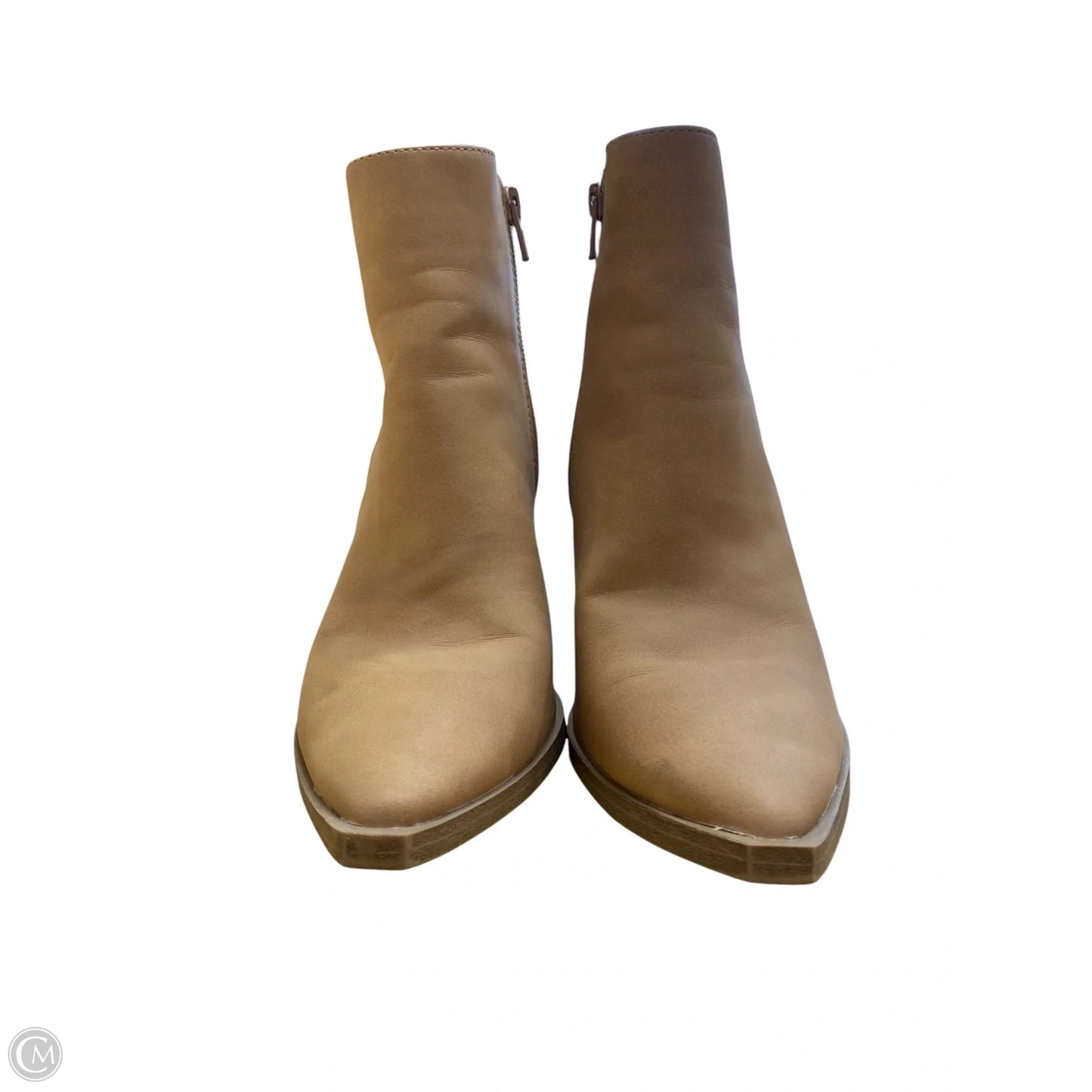 Boots Ankle Heels By Universal Thread In Tan, Size: 7
