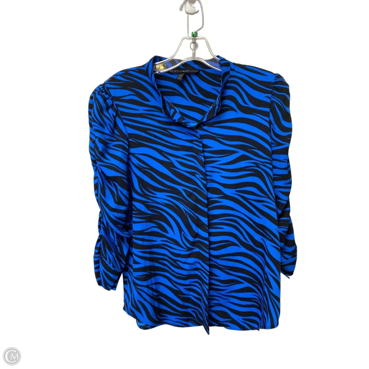 Top Long Sleeve By White House Black Market In Animal Print, Size: Xs