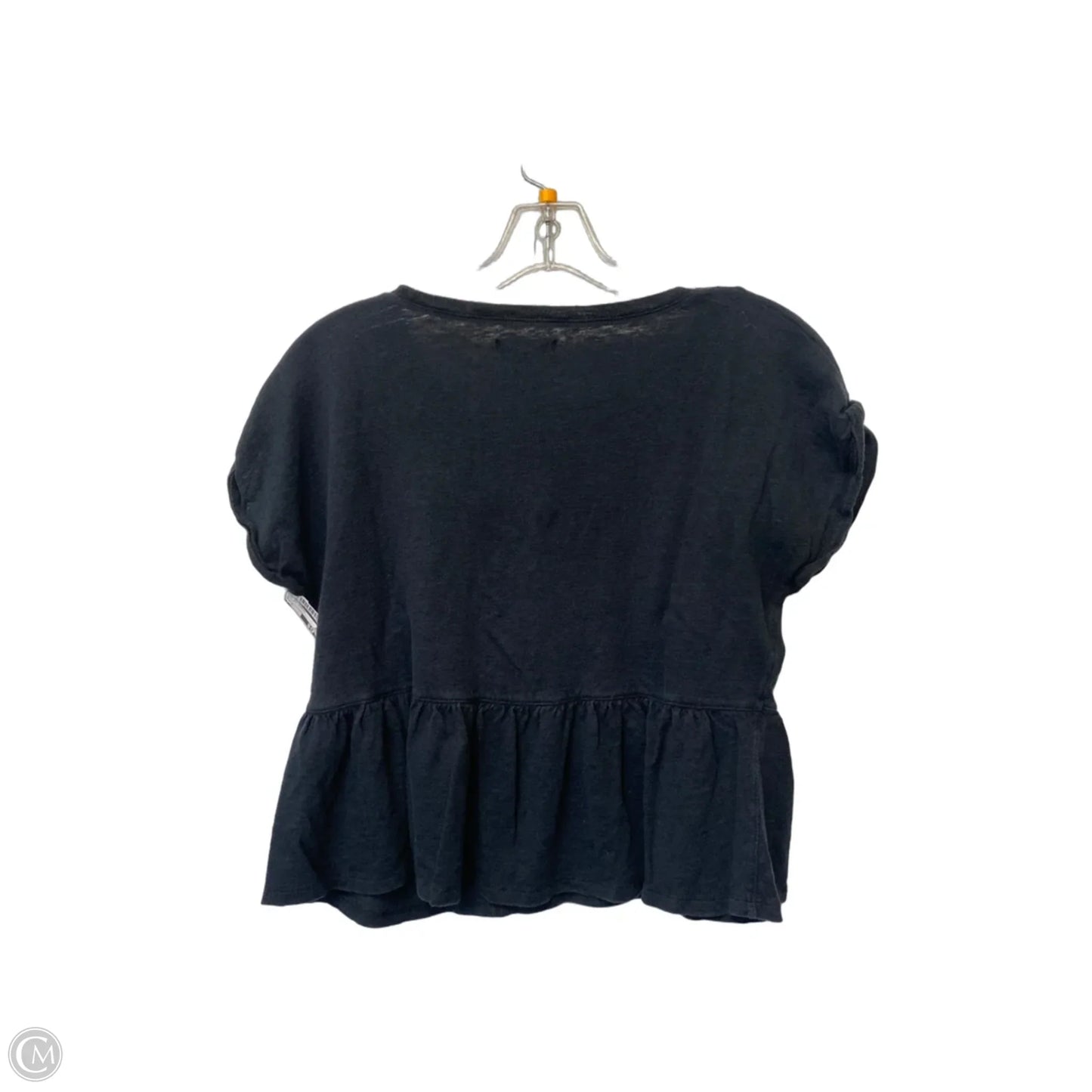 Top Short Sleeve Basic By Madewell In Black, Size: S