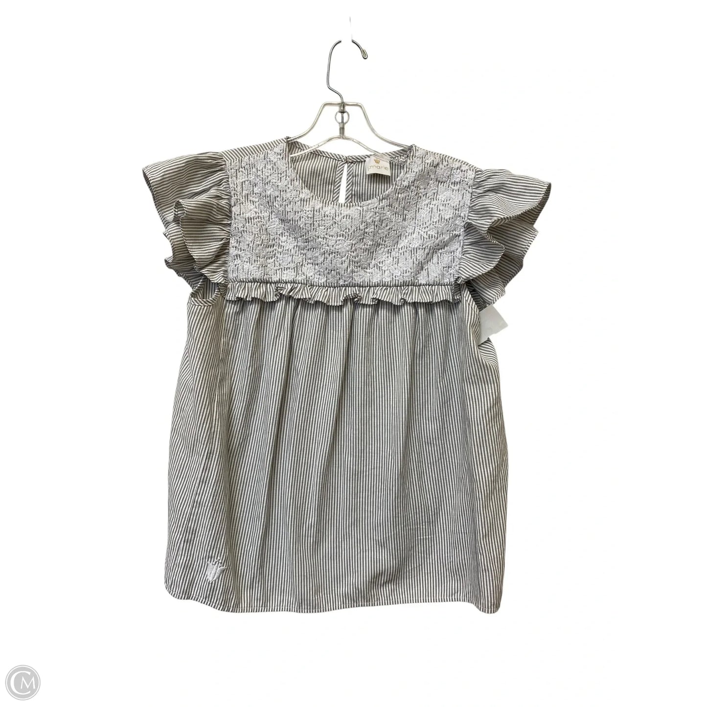 Top Sleeveless By J.marie In Striped Pattern, Size: M