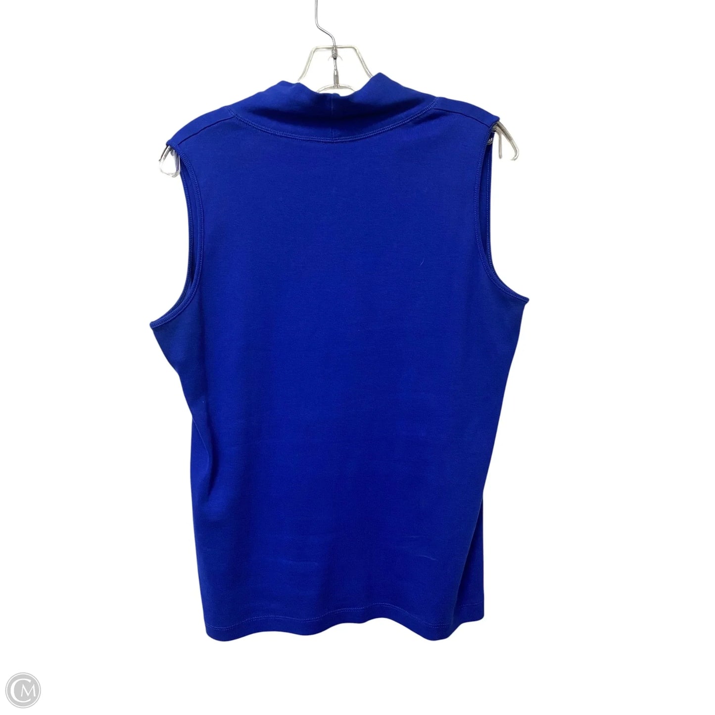 Top Sleeveless Basic By Rafaella In Blue, Size: L