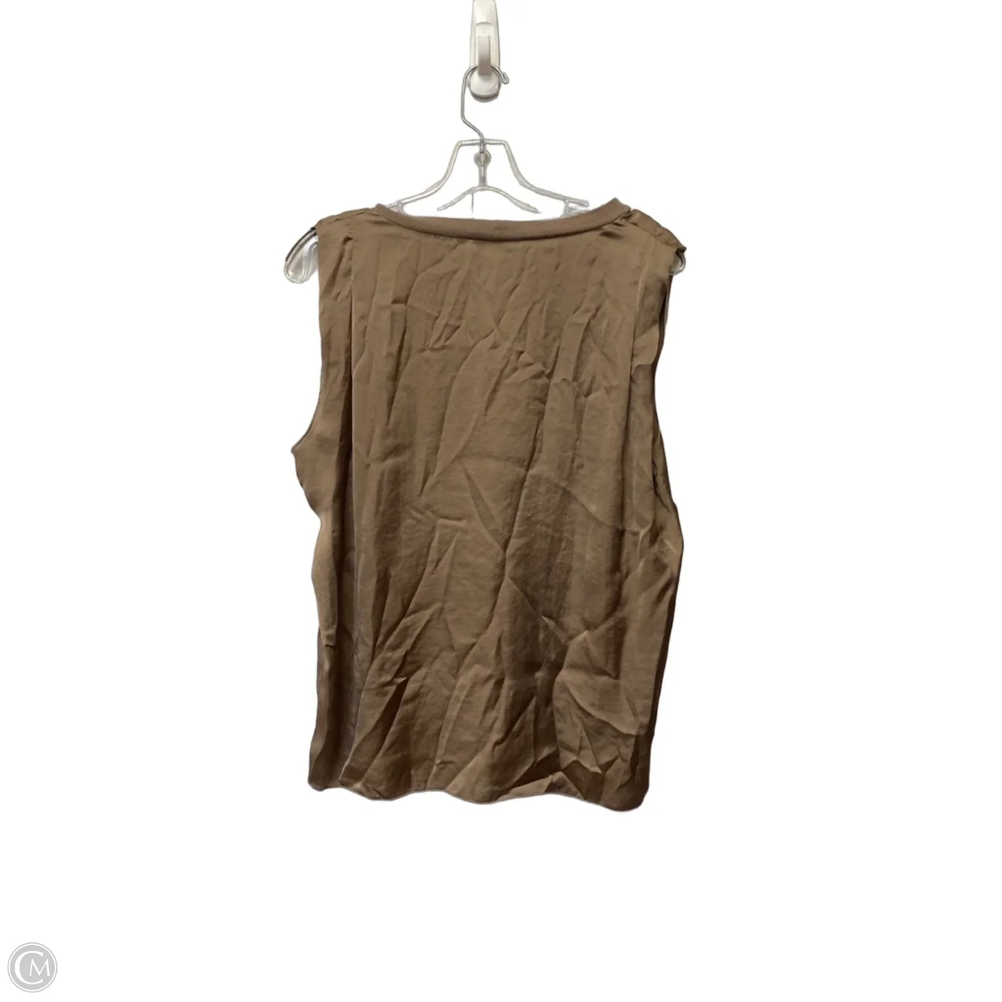 Top Sleeveless By Cabi In Tan, Size: S