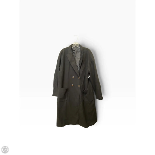 Coat Trench Coat By Clothes Mentor In Black, Size: Xxl