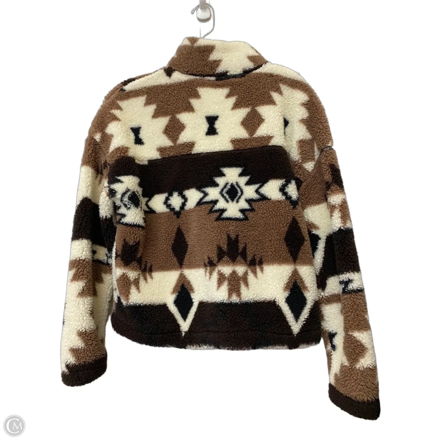Jacket Faux Fur & Sherpa By Marika In Brown, Size: S