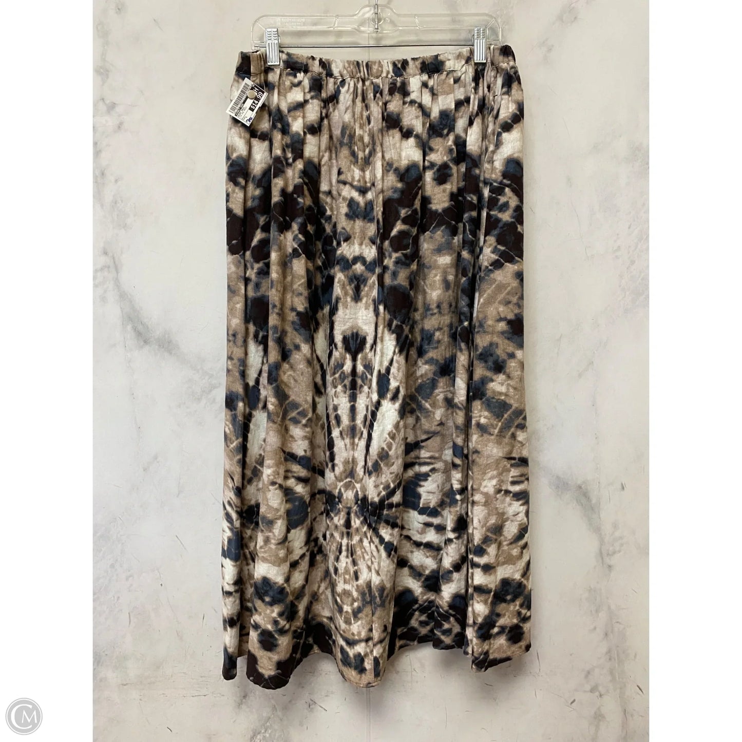 Skirt Maxi By Simply Vera In Tie Dye Print, Size: L