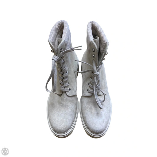Boots Designer By Stuart Weitzman In Cream, Size: 9.5